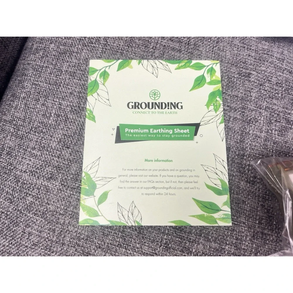 Grounding Well Official Premium Earthing Fitted Sheet Full / Double Gray New